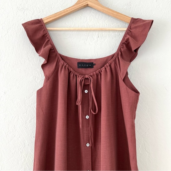 HATCH The Jenna Maternity Linen Blend Dress in Anise - Picture 5 of 11